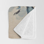 Zen Serenity Landscape - Sakura Mountain Sunset Throw Blanket Gallery Image 3