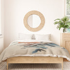 Zen Serenity Landscape - Sakura Mountain Sunset Duvet Cover Gallery Image 3