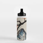 Zen Serenity Landscape - Sakura Mountain Sunset Water Bottle Gallery Image 2