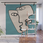Interwoven Faces 7 Wall Mural Gallery Image 1