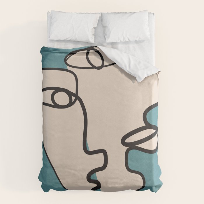 Interwoven Faces 7 Duvet Cover Gallery Image 6
