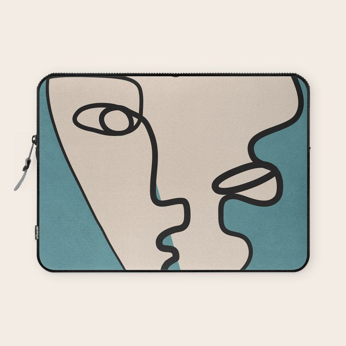 Interwoven Faces 7 Laptop Sleeve Gallery Image 1