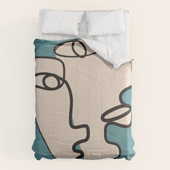 Interwoven Faces 7 Comforter Gallery Image 1