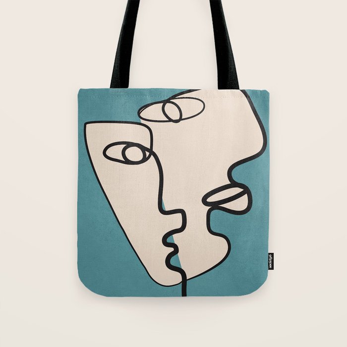 Interwoven Faces 7 Tote Bag Gallery Image 1