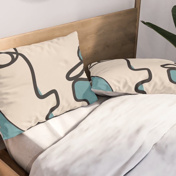 Interwoven Faces 7 Pillow Sham Gallery Image 2