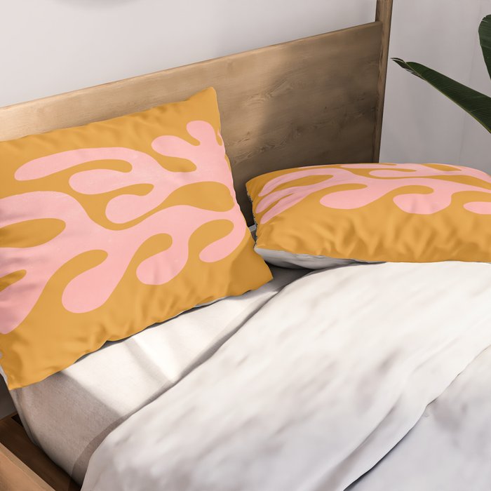 Lilac & Sundown: Matisse Paper Cutouts 03 Pillow Sham Gallery Image 2