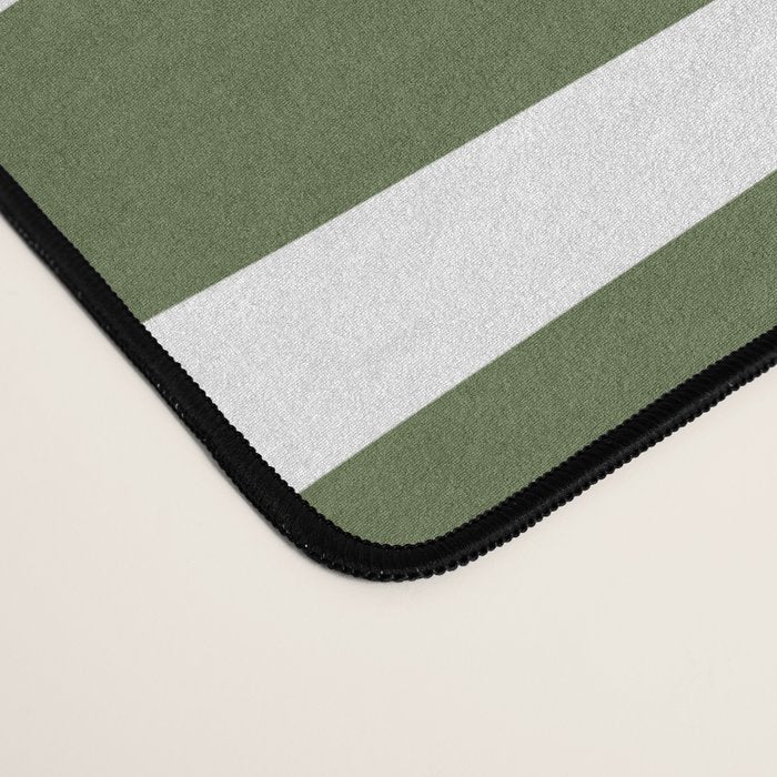 Mid-Century Modern Palm Springs Abstract Pattern Olive Green and Mustard Desk Mat Gallery Image 4