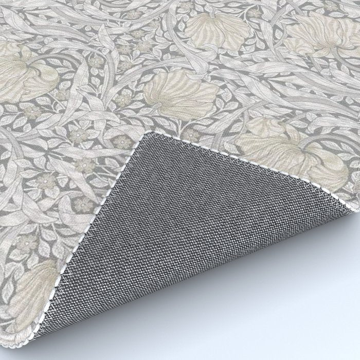 William Morris Vintage Pimpernel Linen Cloud Grey Rug Gallery Image 4