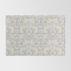 William Morris Vintage Pimpernel Linen Cloud Grey Rug Gallery Image 2
