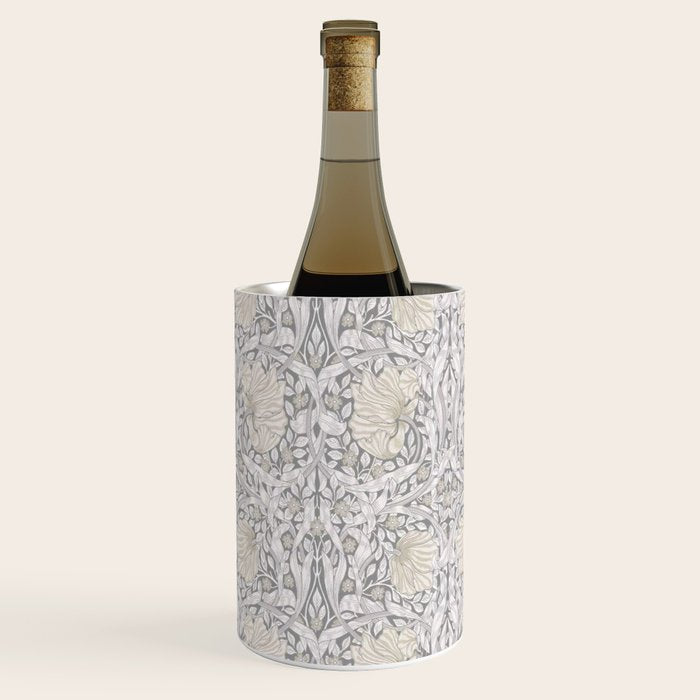 William Morris Vintage Pimpernel Linen Cloud Grey Wine Chiller Gallery Image 2