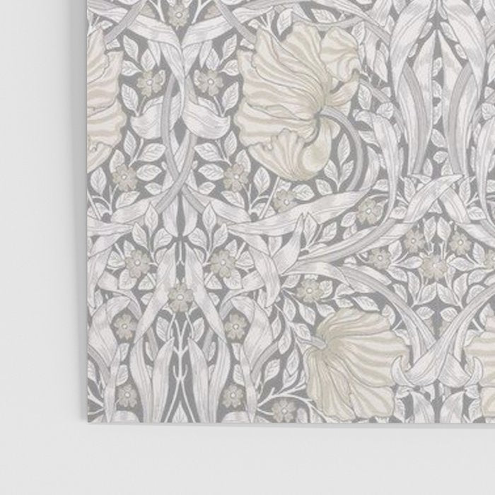 William Morris Vintage Pimpernel Linen Cloud Grey Poster Gallery Image 3