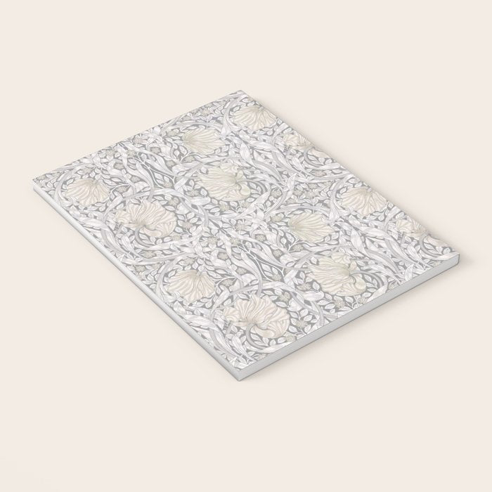 William Morris Vintage Pimpernel Linen Cloud Grey Notebook Gallery Image 3
