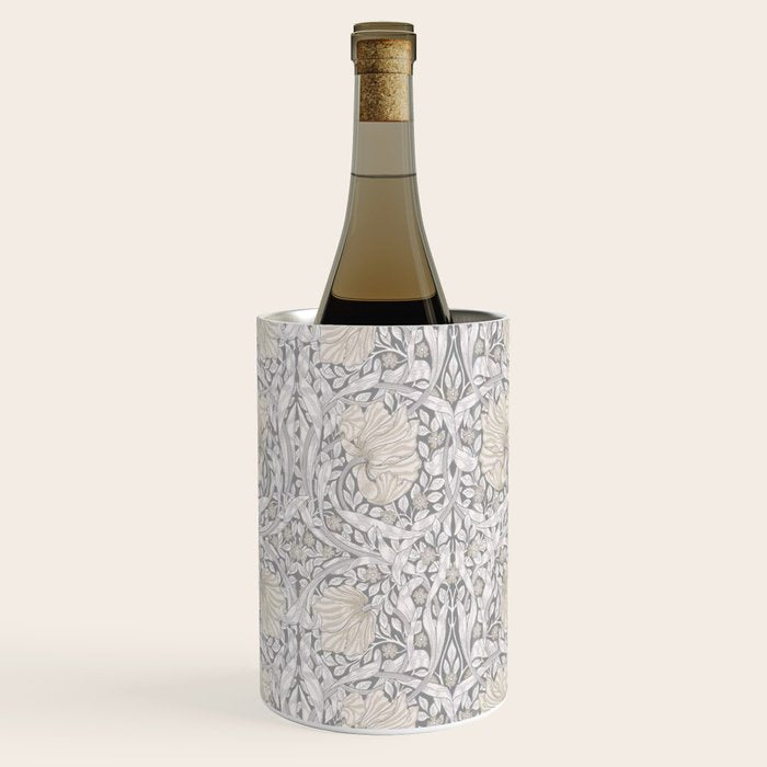 William Morris Vintage Pimpernel Linen Cloud Grey Wine Chiller Gallery Image 1