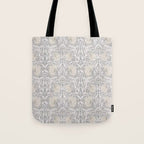 William Morris Vintage Pimpernel Linen Cloud Grey Tote Bag Gallery Image 1