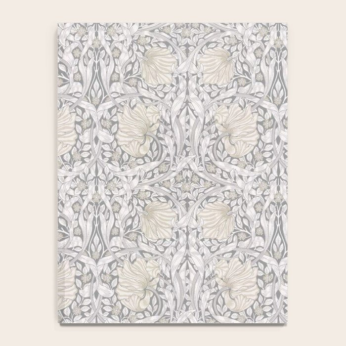 William Morris Vintage Pimpernel Linen Cloud Grey Notebook Gallery Image 4