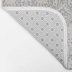 William Morris Vintage Pimpernel Linen Cloud Grey Bath Mat Gallery Image 2