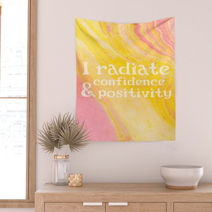 Confidence Mantra Wall Tapestry Gallery Image 2