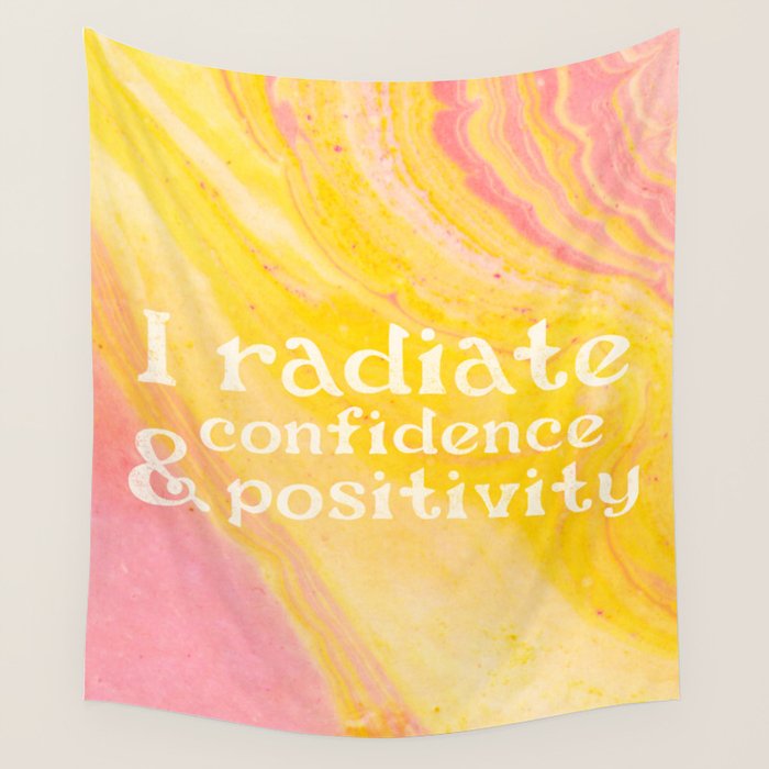 Confidence Mantra Wall Tapestry Gallery Image 1