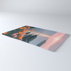 Rocky Beach Sunset, Nature Ocean Landscape Scenic Travel, Mountain Adventure Trek Beach Outdoors, Mindful Photography Rug Gallery Image 3