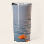 Rocky Beach Sunset, Nature Ocean Landscape Scenic Travel, Mountain Adventure Trek Beach Outdoors, Mindful Photography Travel Mug Gallery Image 3