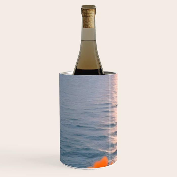 Rocky Beach Sunset, Nature Ocean Landscape Scenic Travel, Mountain Adventure Trek Beach Outdoors, Mindful Photography Wine Chiller Gallery Image 2