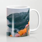 Rocky Beach Sunset, Nature Ocean Landscape Scenic Travel, Mountain Adventure Trek Beach Outdoors, Mindful Photography Coffee Mug Gallery Image 1