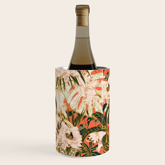 Flowering tropical coral bloom Wine Chiller Gallery Image 1