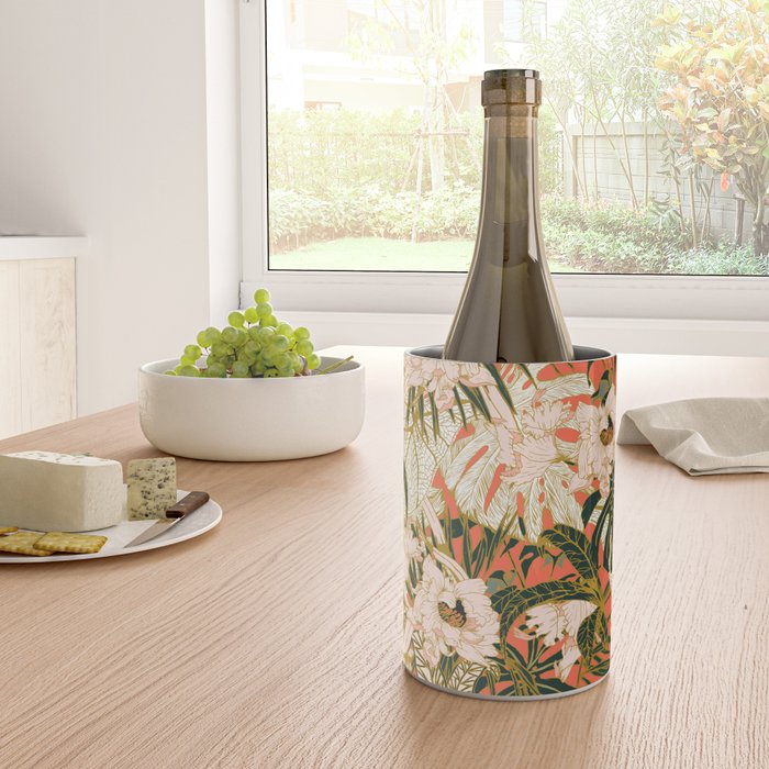 Flowering tropical coral bloom Wine Chiller Gallery Image 4