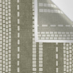 vertical dashed stitch - dark sage Wall Tapestry Gallery Image 3