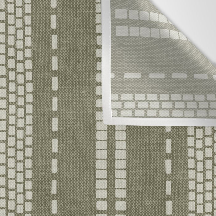 vertical dashed stitch - dark sage Wall Tapestry Gallery Image 3