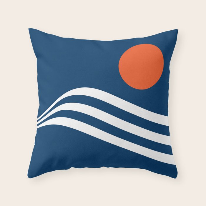 Swell - Marina Throw Pillow Gallery Image 1