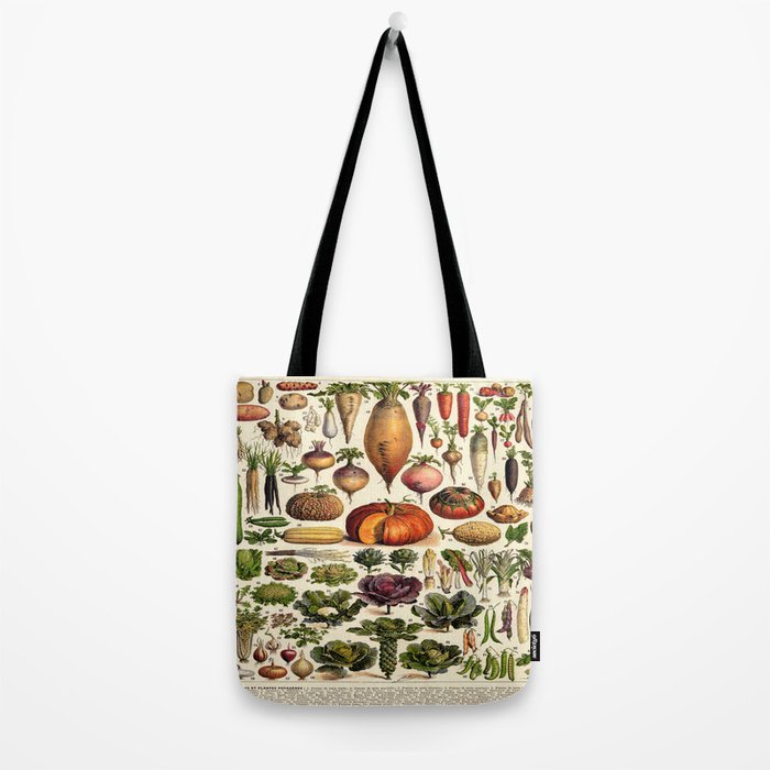 Adolphe Millot Legumes Plant Potageres Vintage Scientific Encyclopedia Illustration Lithograph  Tote Bag Gallery Image 2