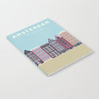 Amsterdam, the Netherlands Travel Poster Notebook Gallery Image 2