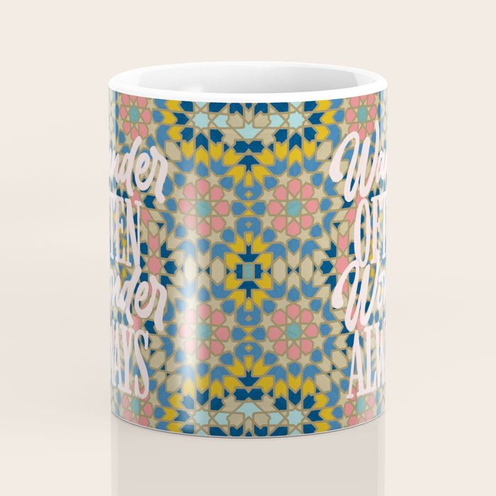 Wander Often Wonder Always Coffee Mug Gallery Image 4