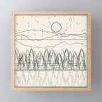 Minimal Line Mountain Beauty II Mini Art Print Gallery Image 1