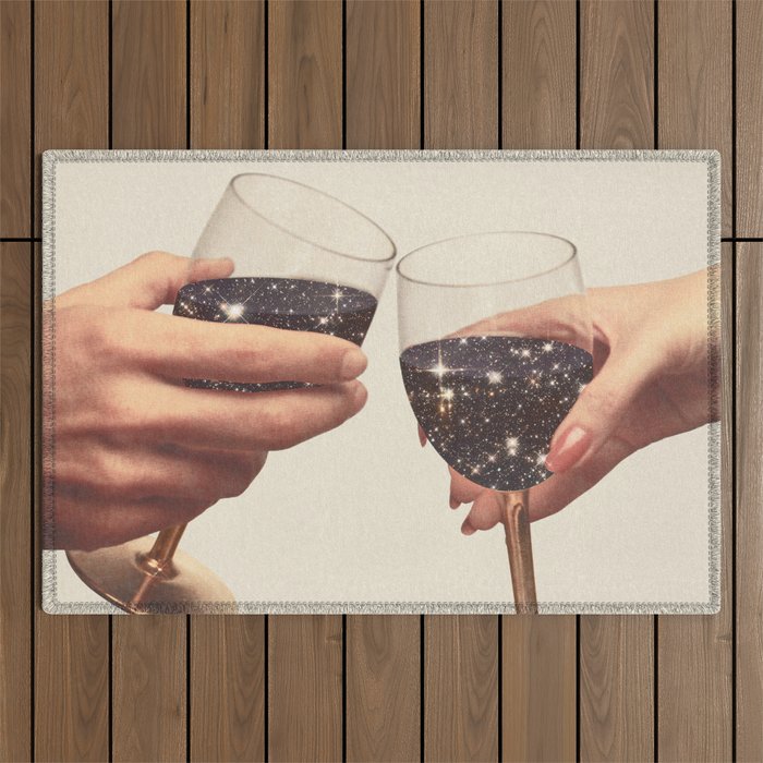 Primordial Wine Outdoor Rug Gallery Image 1