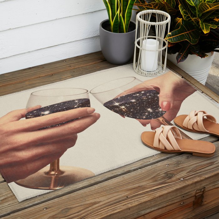 Primordial Wine Outdoor Rug Gallery Image 2
