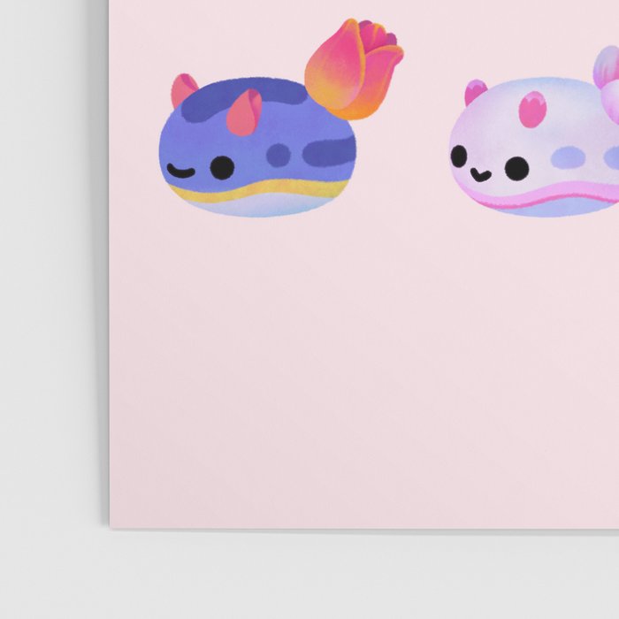 Flower sea slug - pastel Poster Gallery Image 3