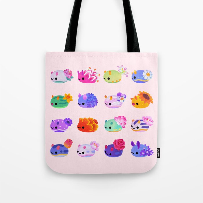 Flower sea slug - pastel Tote Bag Gallery Image 1