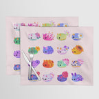 Flower sea slug - pastel Placemat Gallery Image 1