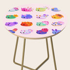 Flower sea slug - pastel Side Table Gallery Image 2