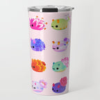 Flower sea slug - pastel Travel Mug Gallery Image 1