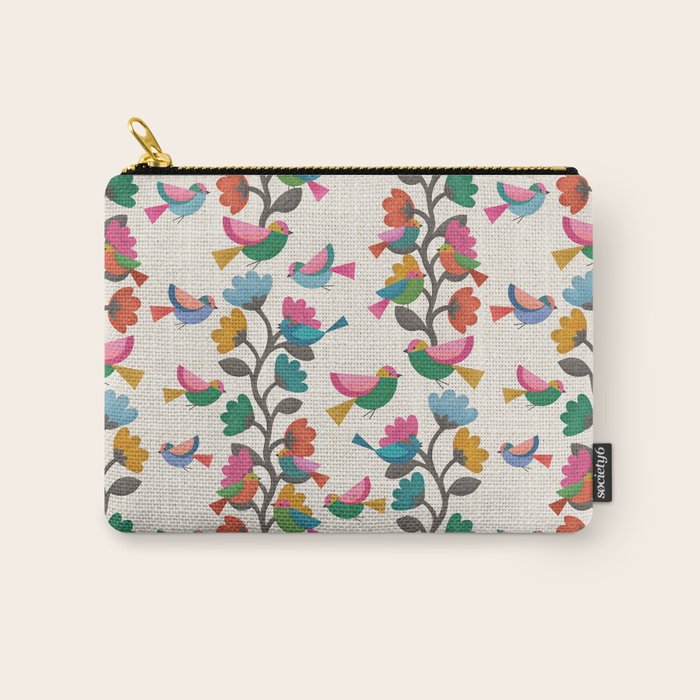 Birds & Blossoms Carry All Pouch Gallery Image 1