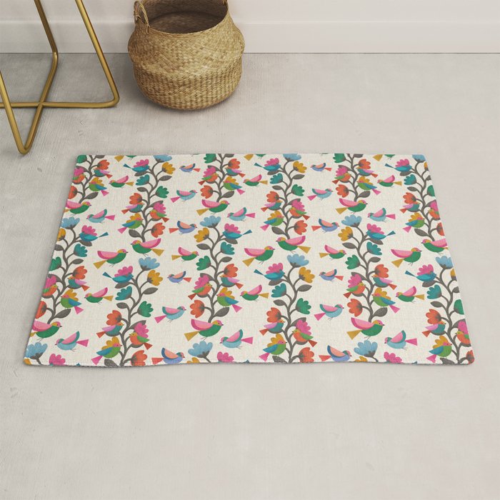 Birds & Blossoms Rug Gallery Image 1