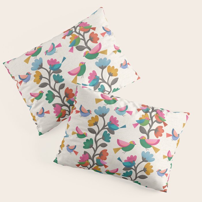 Birds & Blossoms Pillow Sham Gallery Image 3
