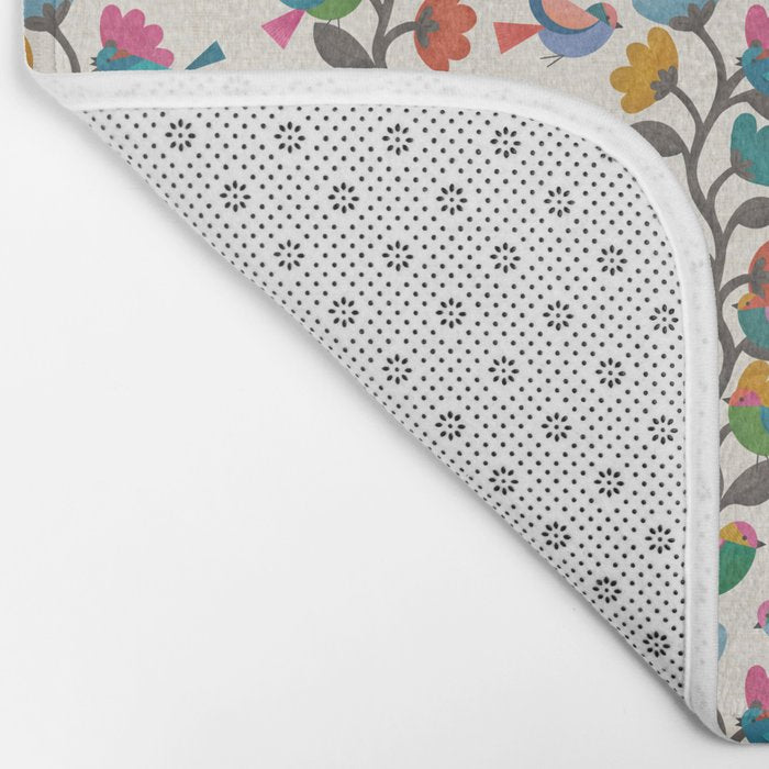Birds & Blossoms Bath Mat Gallery Image 2