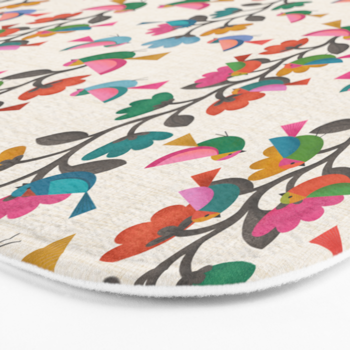 Birds & Blossoms Bath Mat Gallery Image 3