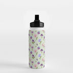 Pansy Flower Pattern Water Bottle Gallery Image 2