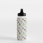 Pansy Flower Pattern Water Bottle Gallery Image 3