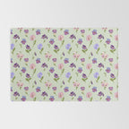 Pansy Flower Pattern Rug Gallery Image 2
